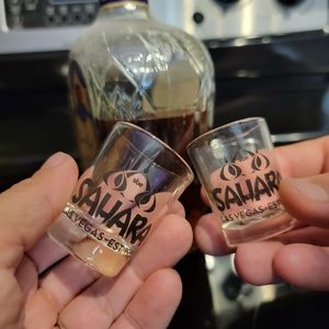 Sahara Casino Shot Glasses | Set of 12 | Vintage Las Vegas Collectible